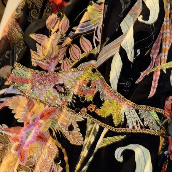 NWOT Camilla Halterneck Jumpsuit with Tie Neck Lady of the Moon. SMALL - Picture 7 of 11